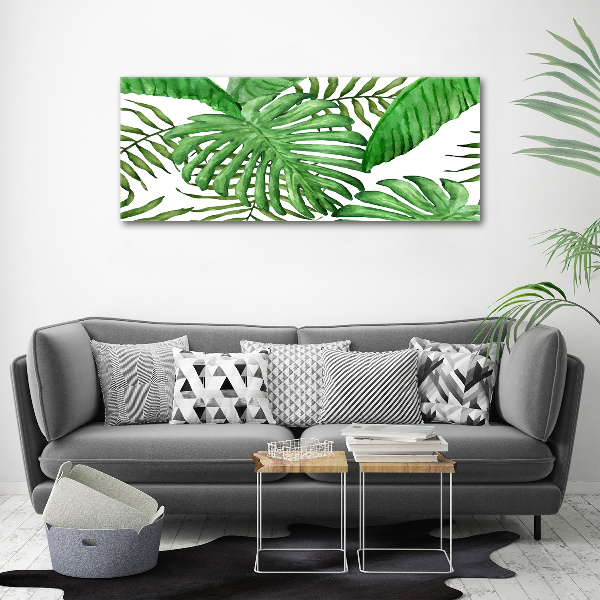 Acrylic wall art Tropical leaves