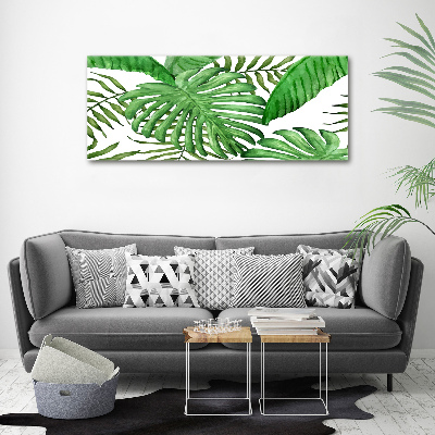 Acrylic wall art Tropical leaves