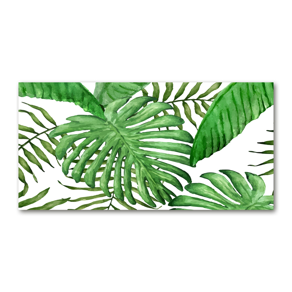 Acrylic wall art Tropical leaves