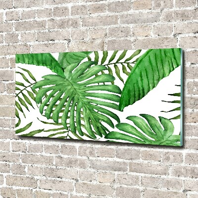 Acrylic wall art Tropical leaves