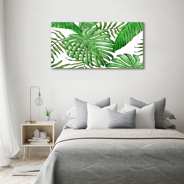 Acrylic wall art Tropical leaves