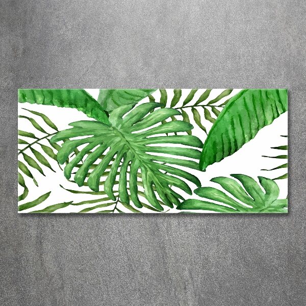 Acrylic wall art Tropical leaves