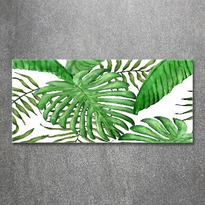 Acrylic wall art Tropical leaves