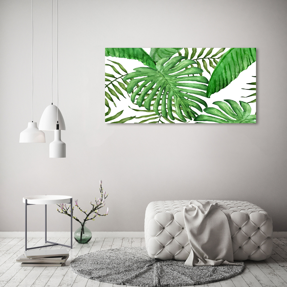 Acrylic wall art Tropical leaves