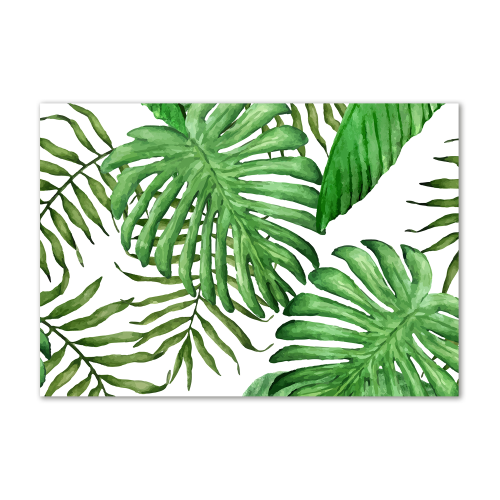 Acrylic wall art Tropical leaves