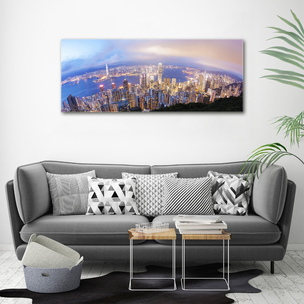 Print on acrylic Hong Kong Panorama