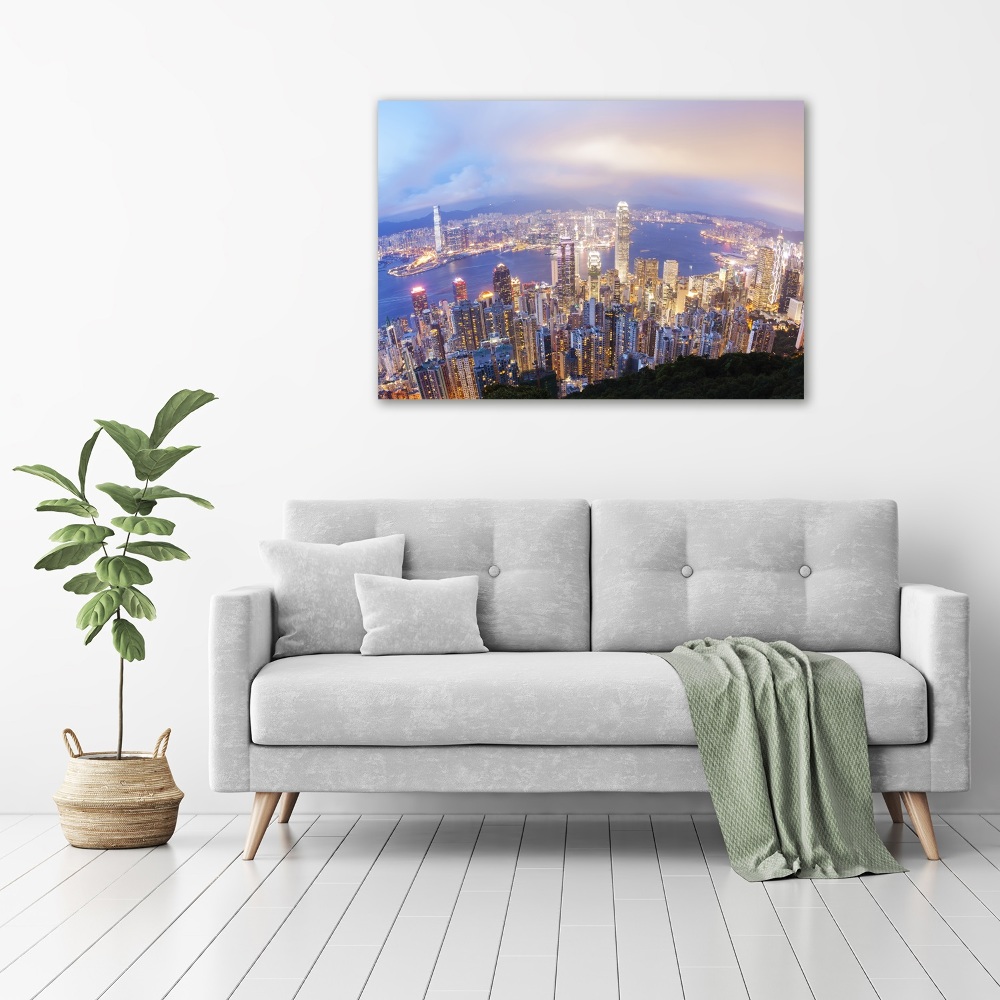 Print on acrylic Hong Kong Panorama