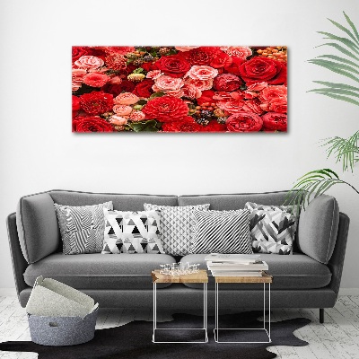 Print on acrylic Red flowers