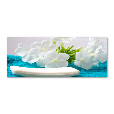 Print on acrylic White spa flowers