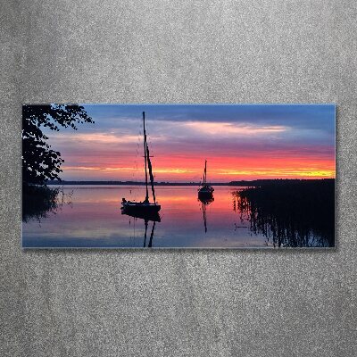 Print on acrylic Sailboats about the west