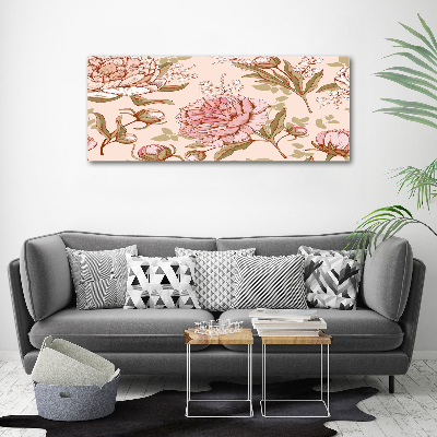 Wall art acrylic Peonies