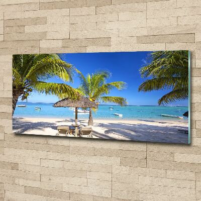 Print on acrylic Mauritius beach