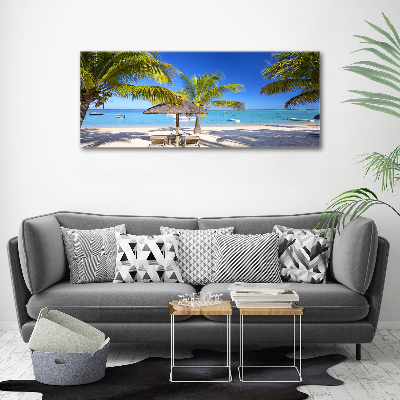 Print on acrylic Mauritius beach