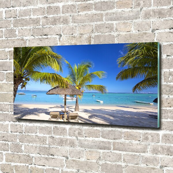 Print on acrylic Mauritius beach