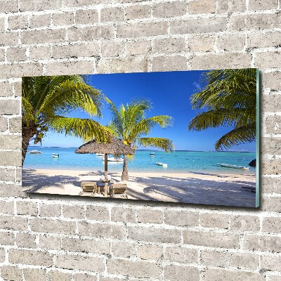 Print on acrylic Mauritius beach