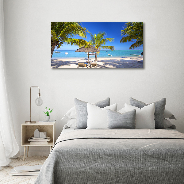 Print on acrylic Mauritius beach