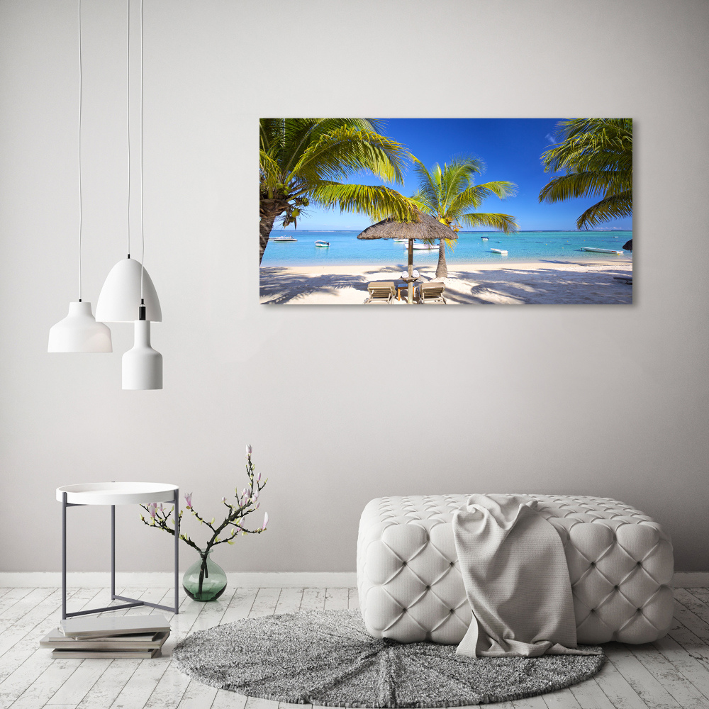 Print on acrylic Mauritius beach