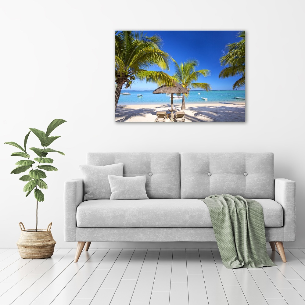 Print on acrylic Mauritius beach