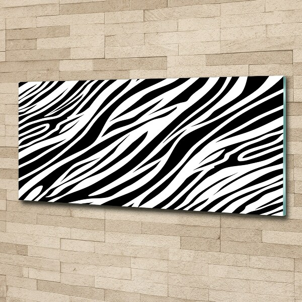 Acrylic wall art Zebra background