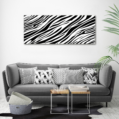 Acrylic wall art Zebra background