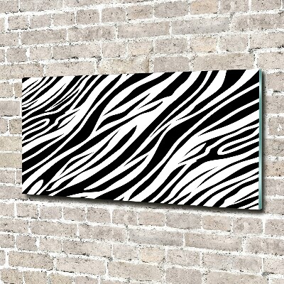 Acrylic wall art Zebra background