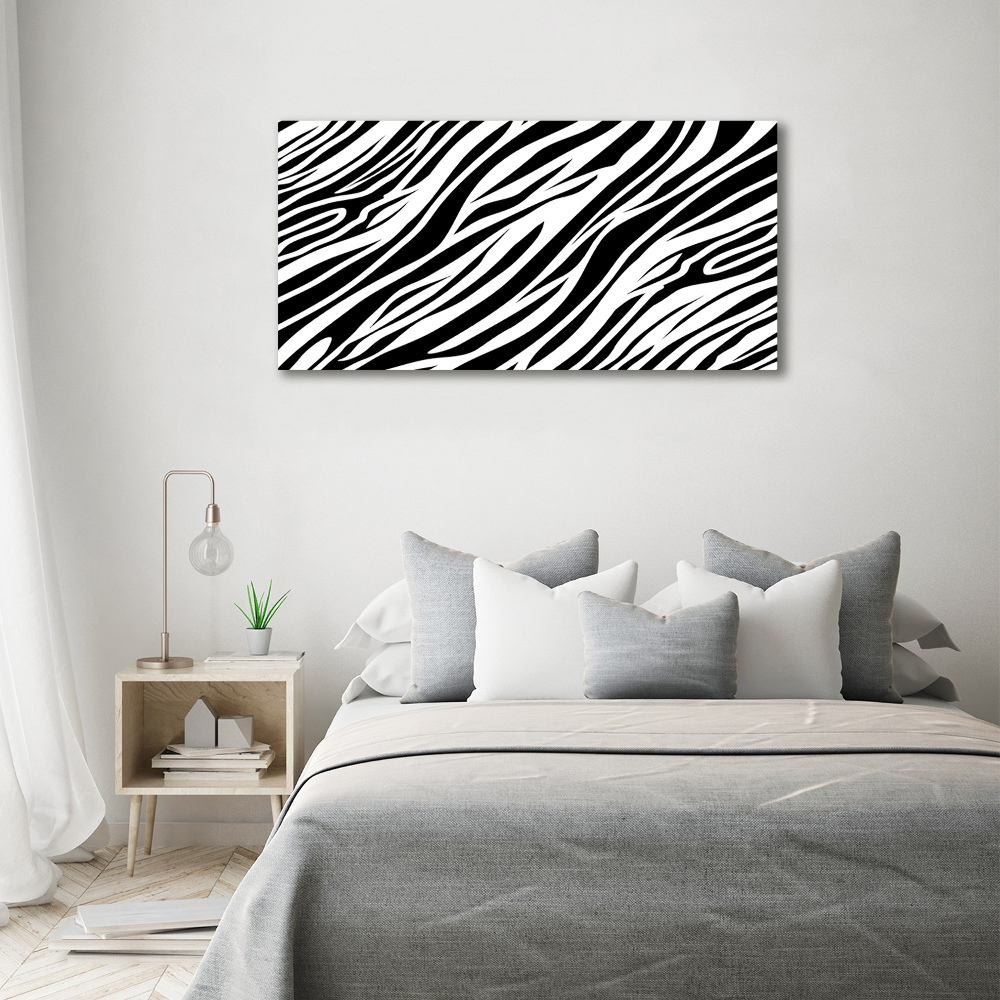 Acrylic wall art Zebra background