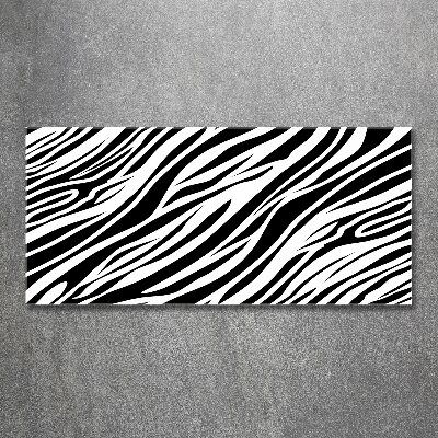 Acrylic wall art Zebra background