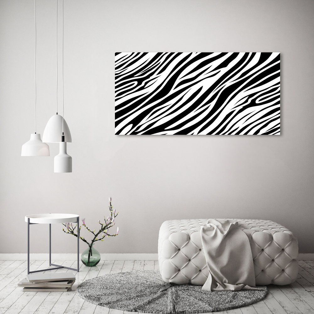 Acrylic wall art Zebra background