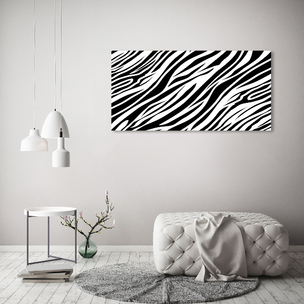 Acrylic wall art Zebra background