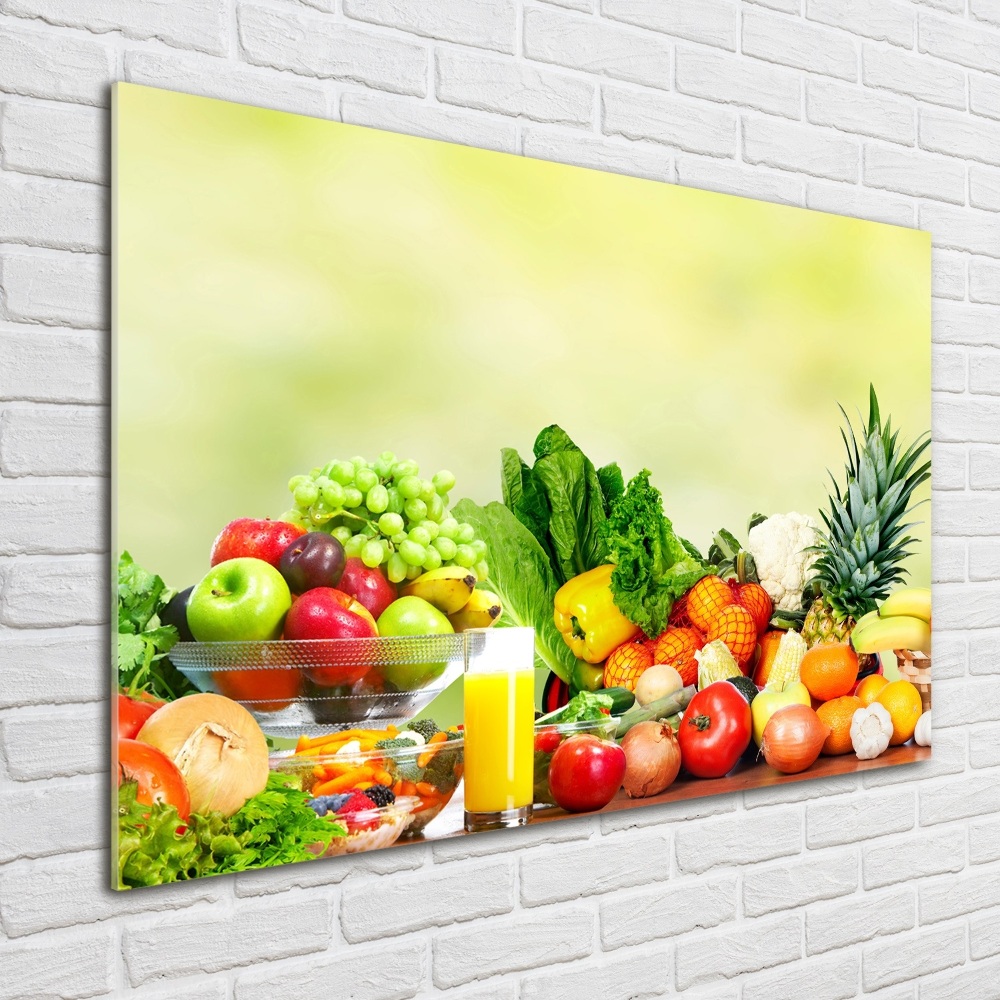 Print on acrylic Vegetables and fruits