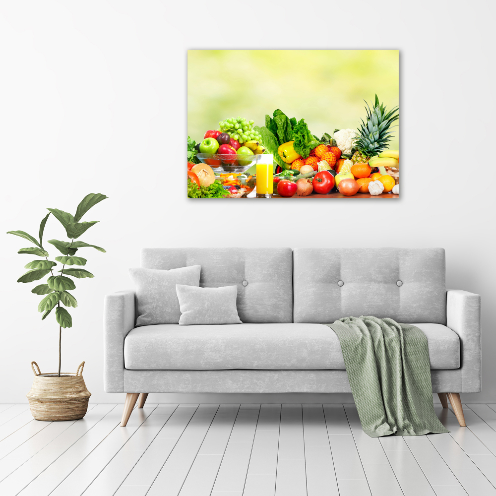 Print on acrylic Vegetables and fruits