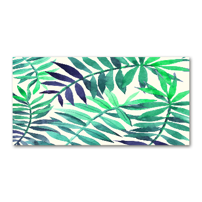 Wall art acrylic Tropical leaves