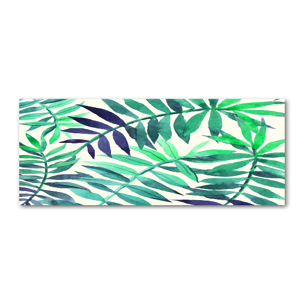 Wall art acrylic Tropical leaves