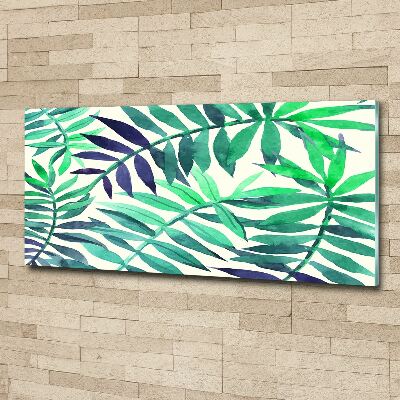 Wall art acrylic Tropical leaves