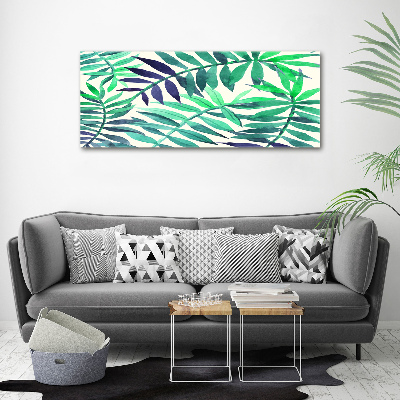 Wall art acrylic Tropical leaves