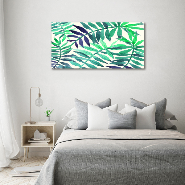 Wall art acrylic Tropical leaves