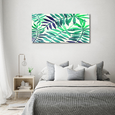 Wall art acrylic Tropical leaves