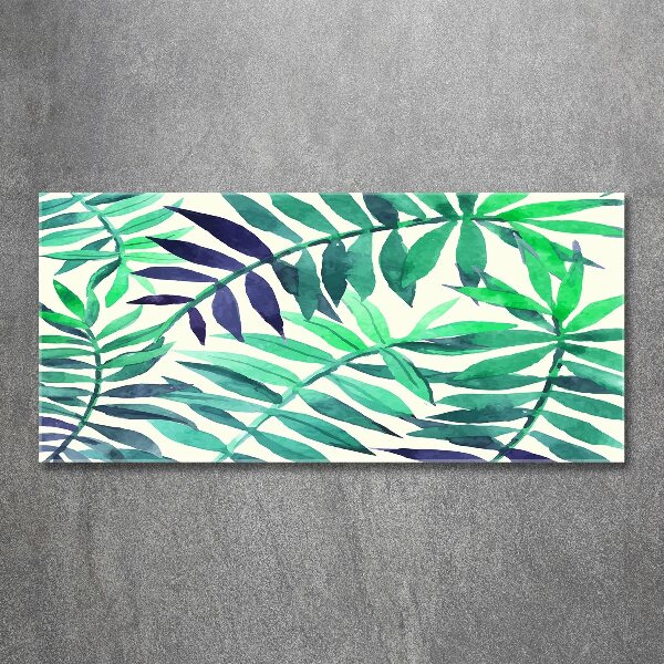 Wall art acrylic Tropical leaves