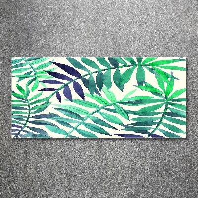 Wall art acrylic Tropical leaves