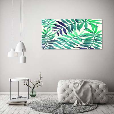 Wall art acrylic Tropical leaves