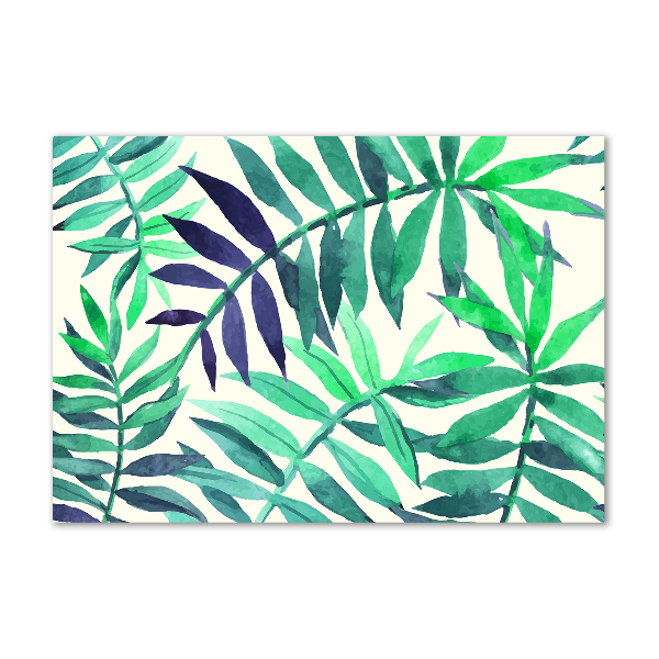 Wall art acrylic Tropical leaves