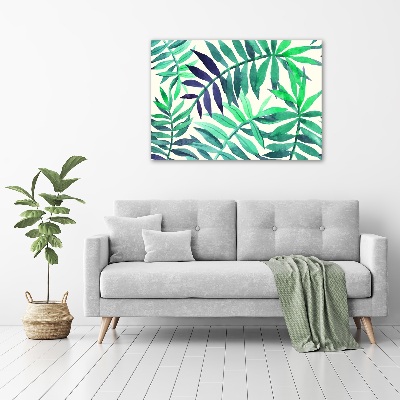 Wall art acrylic Tropical leaves