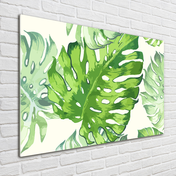 Print on acrylic Tropical leaves