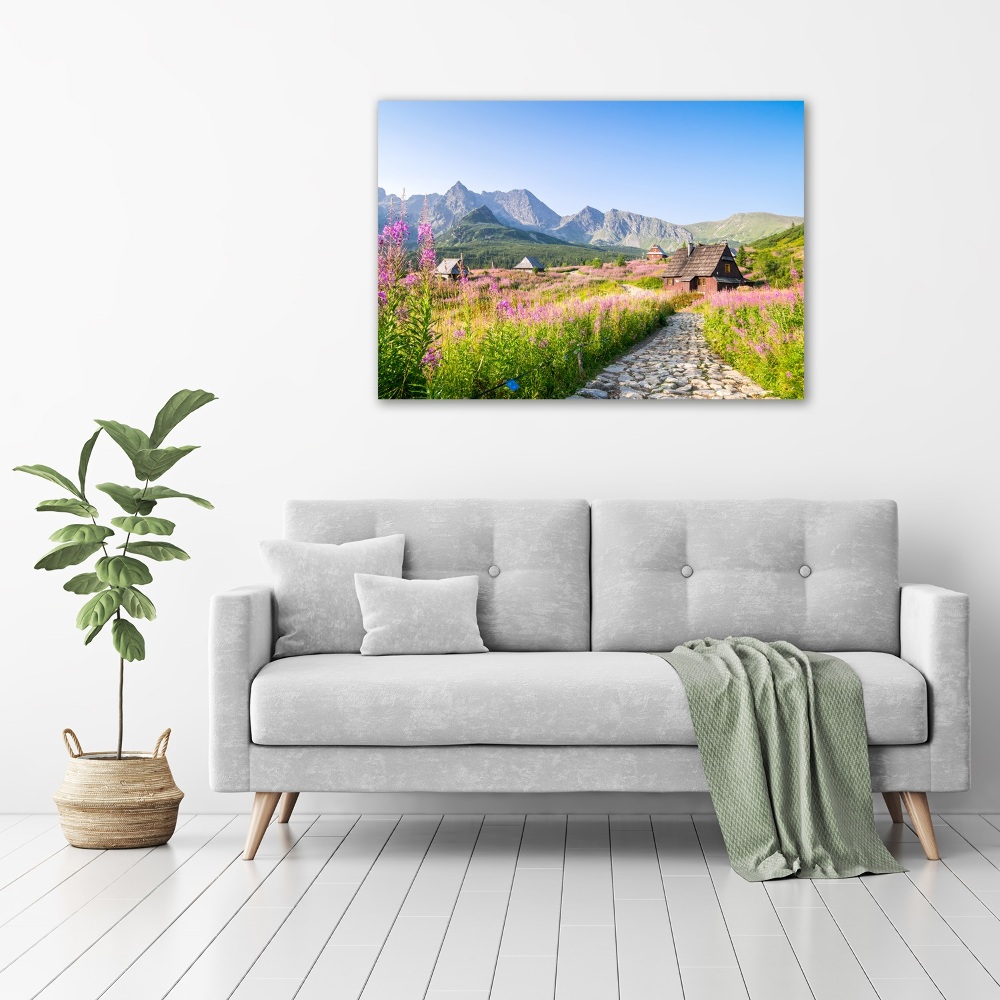 Wall art acrylic Chatts in the mountains