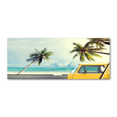 Wall art acrylic Beach van