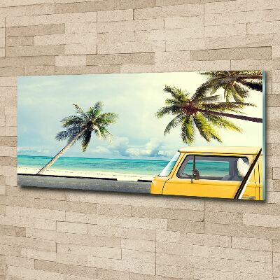 Wall art acrylic Beach van