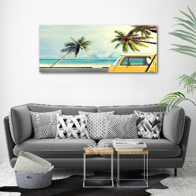 Wall art acrylic Beach van