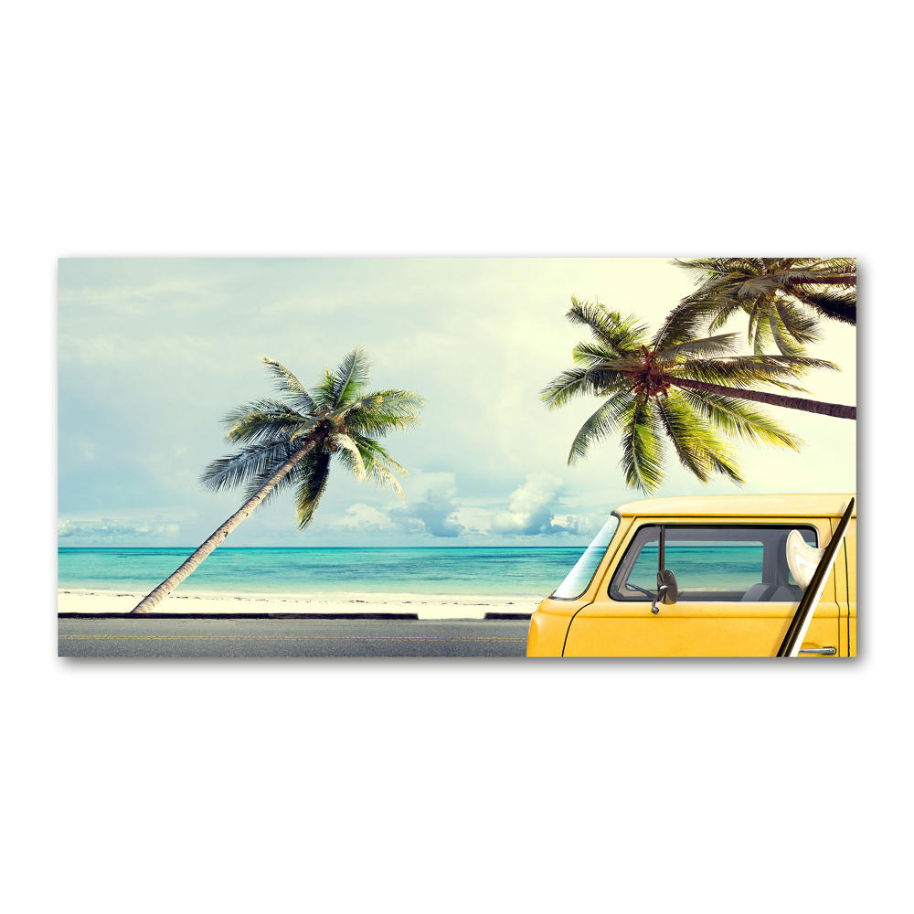 Wall art acrylic Beach van