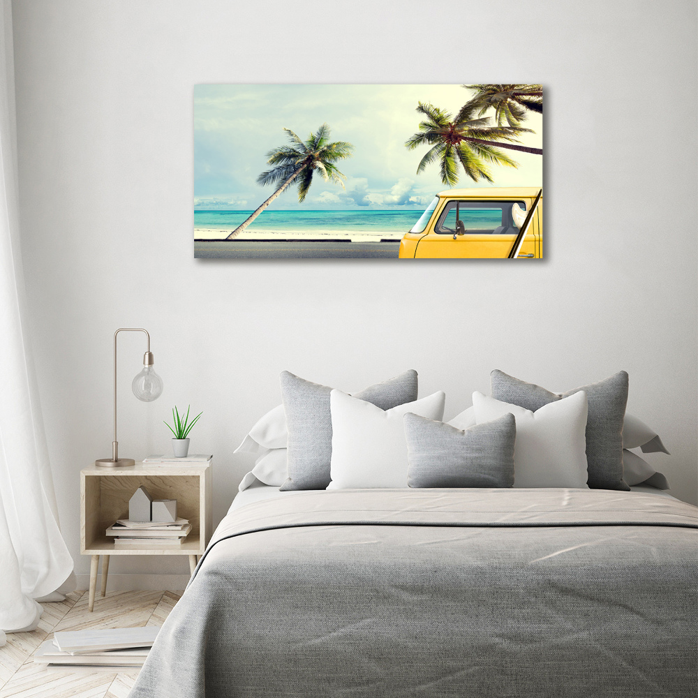 Wall art acrylic Beach van