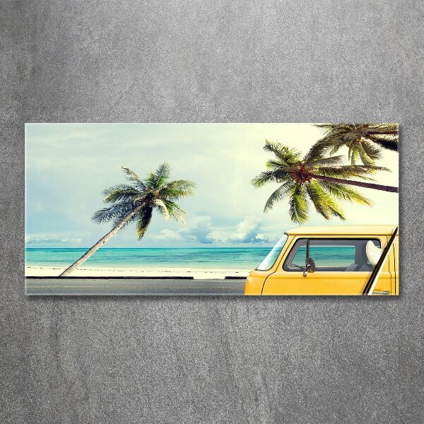 Wall art acrylic Beach van